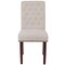 Merrick Lane Falmouth Upholstered Parsons Chair with Nailhead Trim - Set of 6